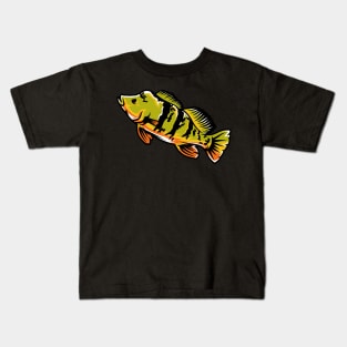 Peacock Bass Fish Kids T-Shirt